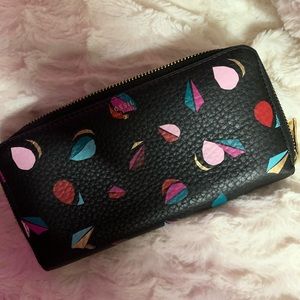 Fossil Leather Zip Around Wallet